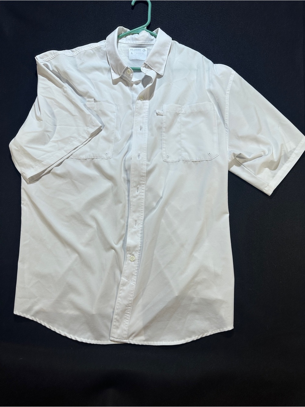 Reel Legends White Short-Sleeve Button-Down Shirt